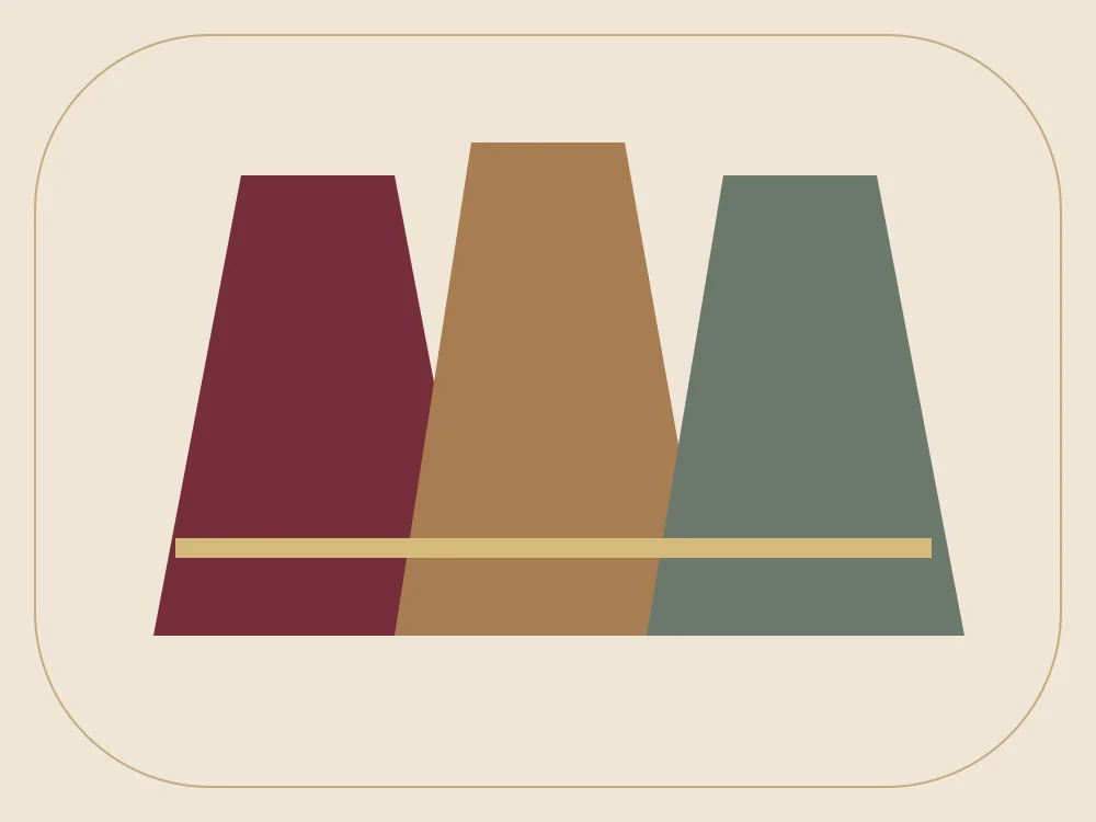 Illustrated placeholder for coordinated burgundy, gold and green celebration sarees