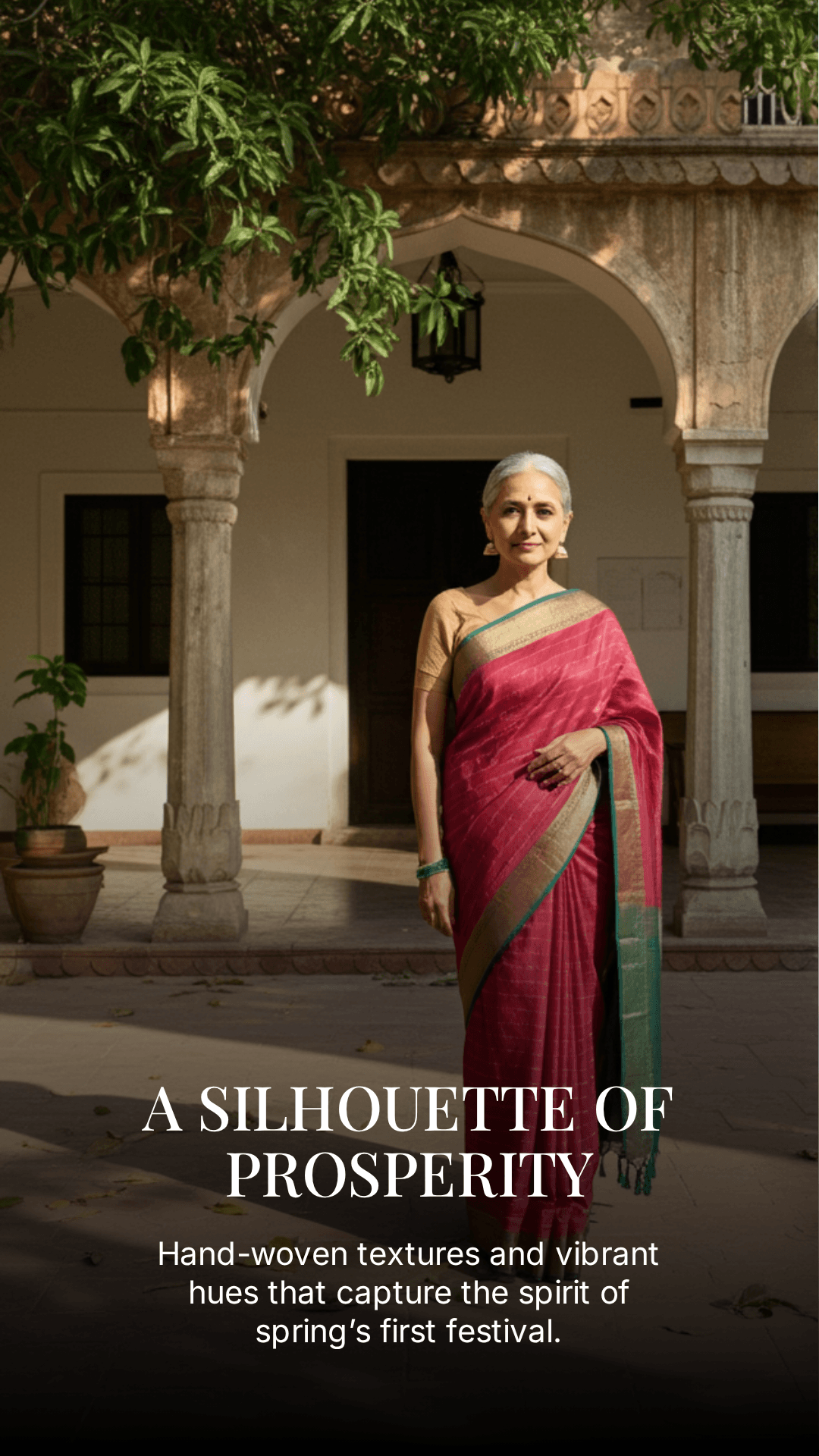 Kanchi Silk Pink with Blue Pallu