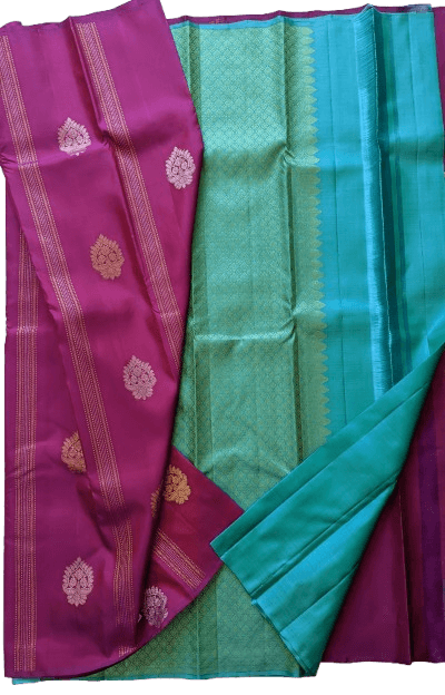 majenta kanchi soft silk saree